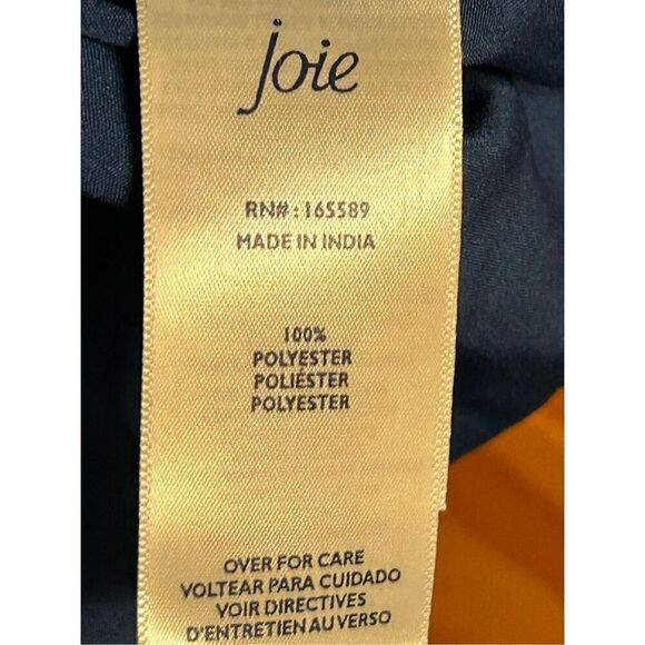 Joie XXL Parisian Paisley Blue Printed Midi Dress Tiered Flowy (4823) - Picture 5 of 6